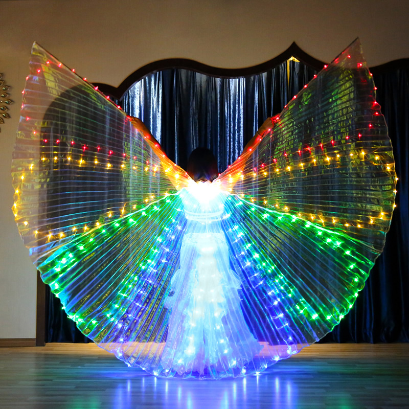 Led Belly Dance Isis Wing With Stick Led Belly Dance Isis Wing With Stick